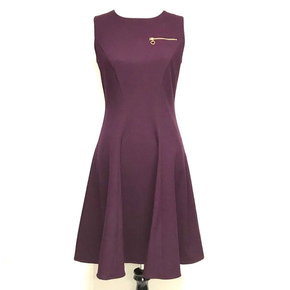 calvin klein eggplant dress